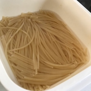 電子レンジで安いパスタを7分でアルデンテに茹でる